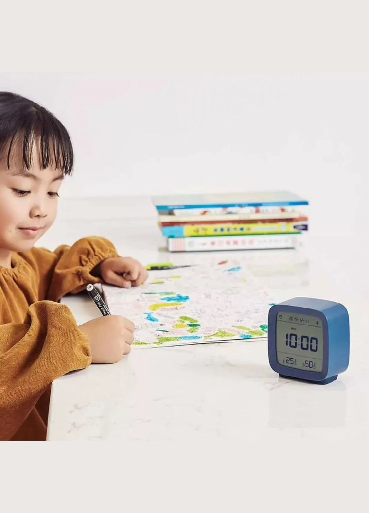 Умный будильник Xiaomi Qingping (Часы Будильник Гигрометр) CGD1 Blue (Global) Qinpai (293346751)