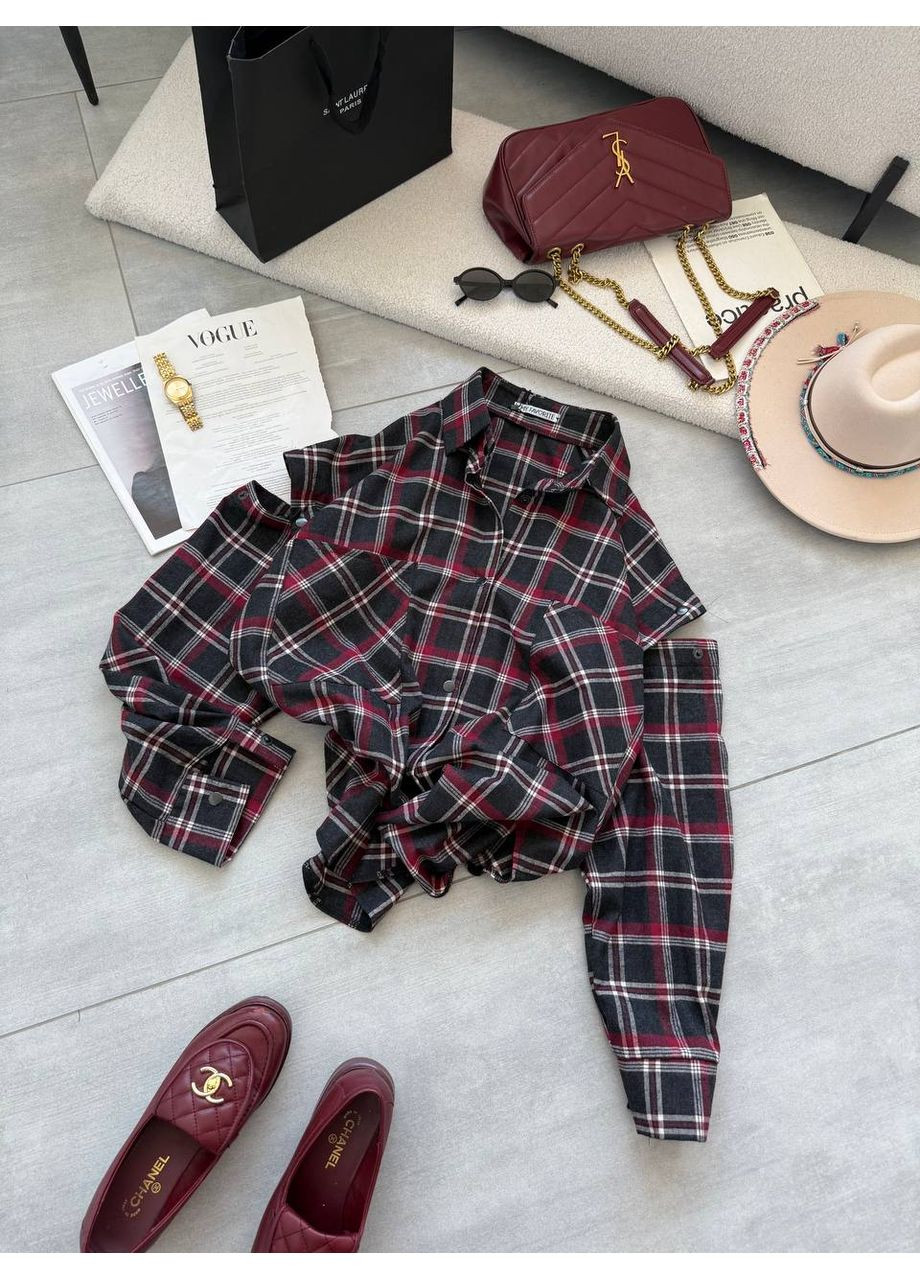 Черная рубашка Україна с длинным рукавом