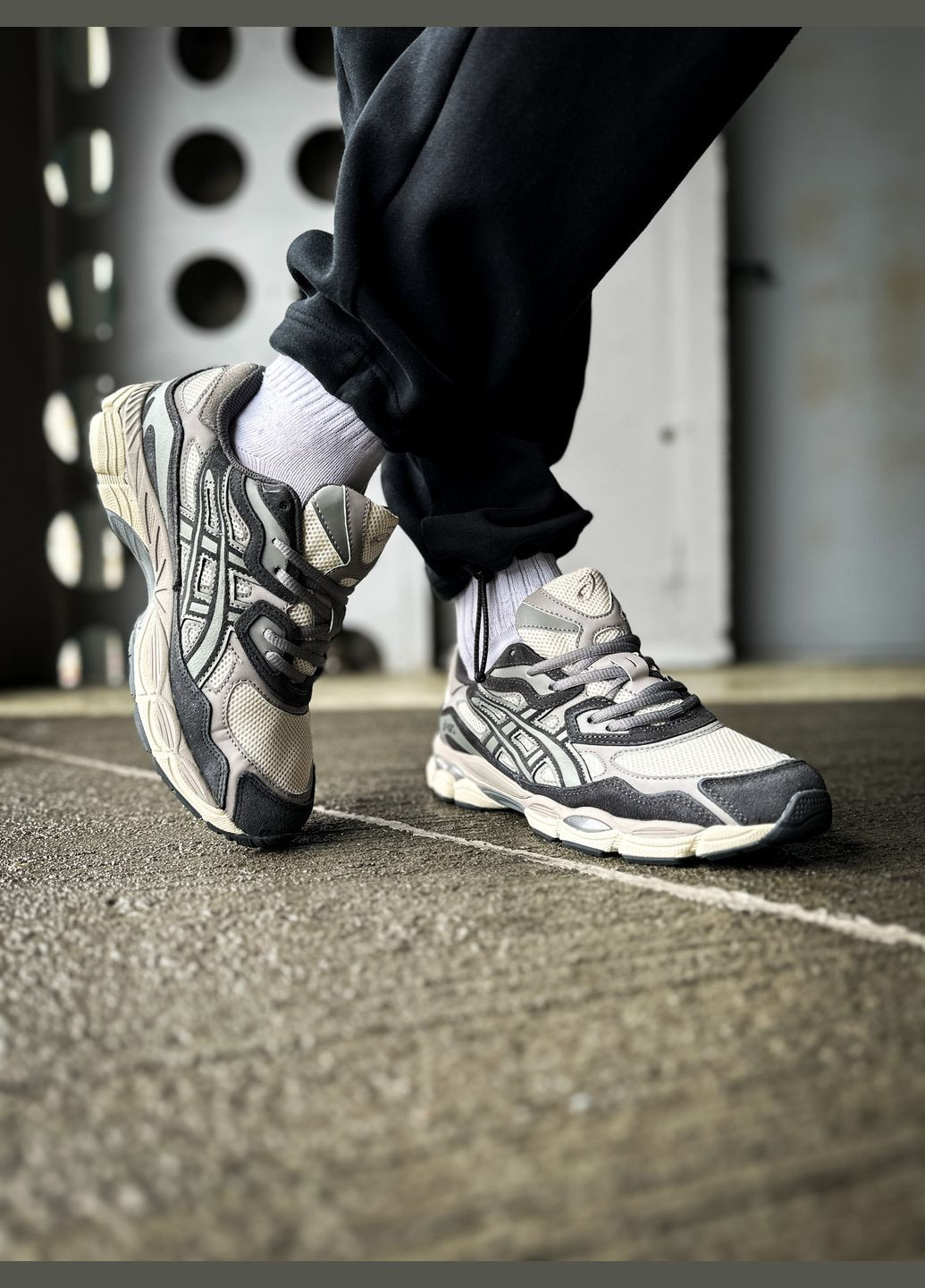 Кросівки жіночі і чоловічі Asics Gel-NYC beige gray brown | Асікс Гель-НЮК бежеві сірі коричневі No Brand бежеві всесезони (313102763)