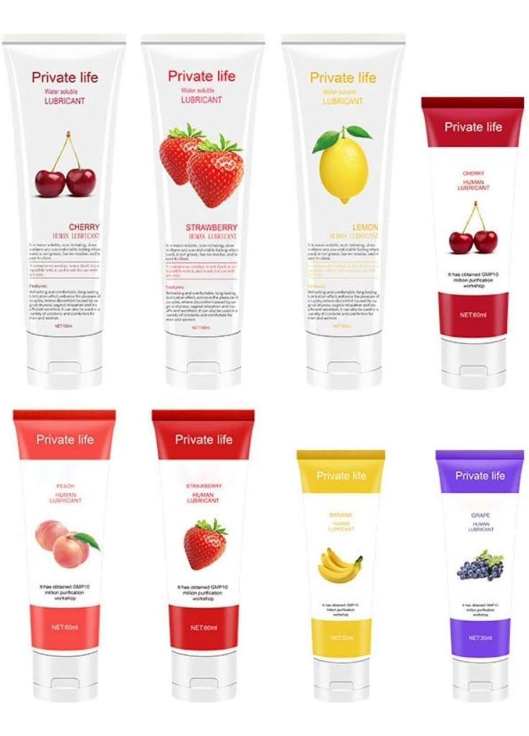 Съедобный лубрикант Private life со вкусом черешни 60 ml Xun Z Lan (319846850)