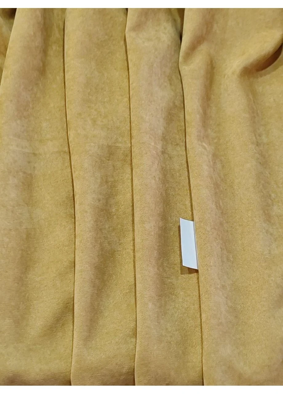 Штора Мікровелюр Жовтий 1 шт 250х250 No Brand (353832327)