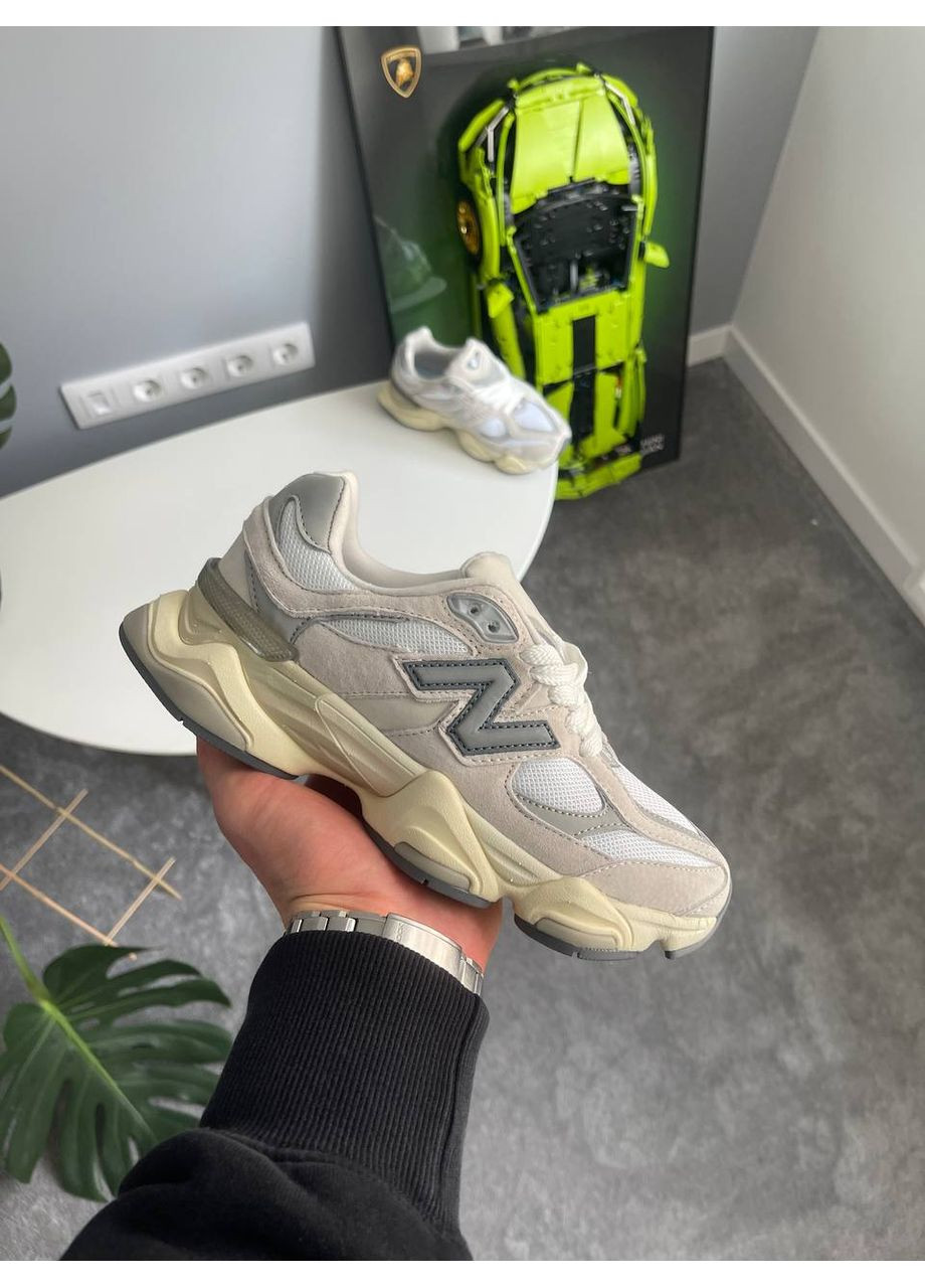 Кроссовки женские и мужские New Balance 9060 Sea Salt | Нью Беланс 9060 серые No Brand серые демисезоны (361155240)