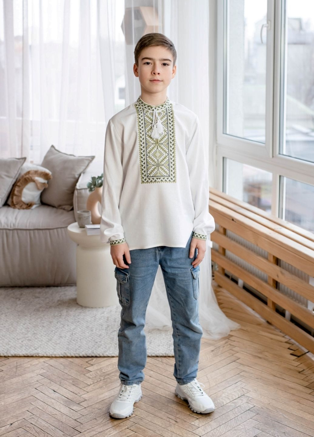 Біла сорочка Vyshyvanka візерунок українська символіка (331022709)