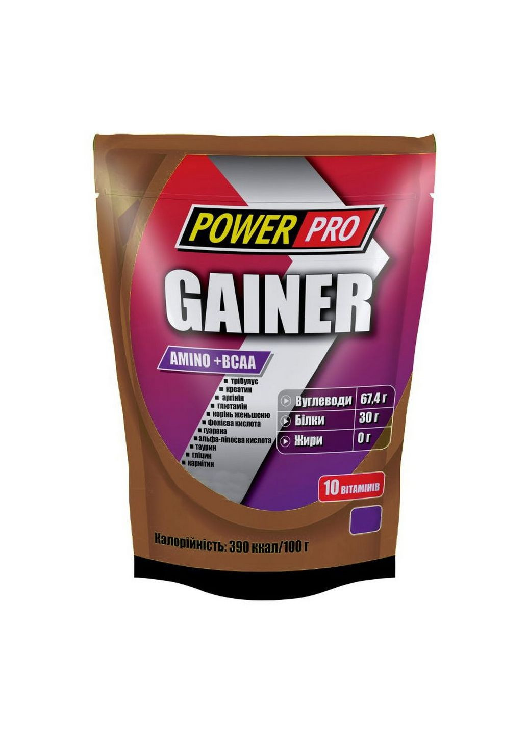 Гейнер Gainer, 1 кг Шоколад Power Pro (293479122)
