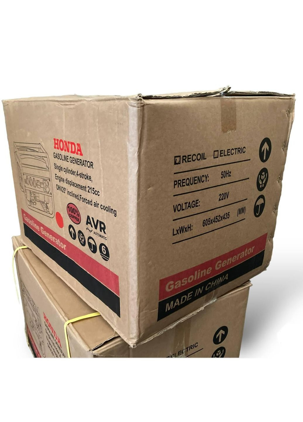 Генератор електрики бензиновий (3.3кВт) на 4 розетки електростартер (1756375790) Honda EP6500CXS (326811541)