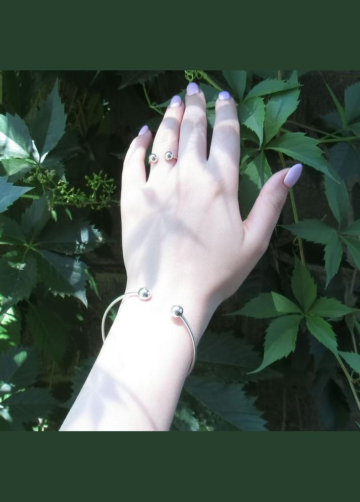 Срібний браслет "Ободок" No Brand (350667135)