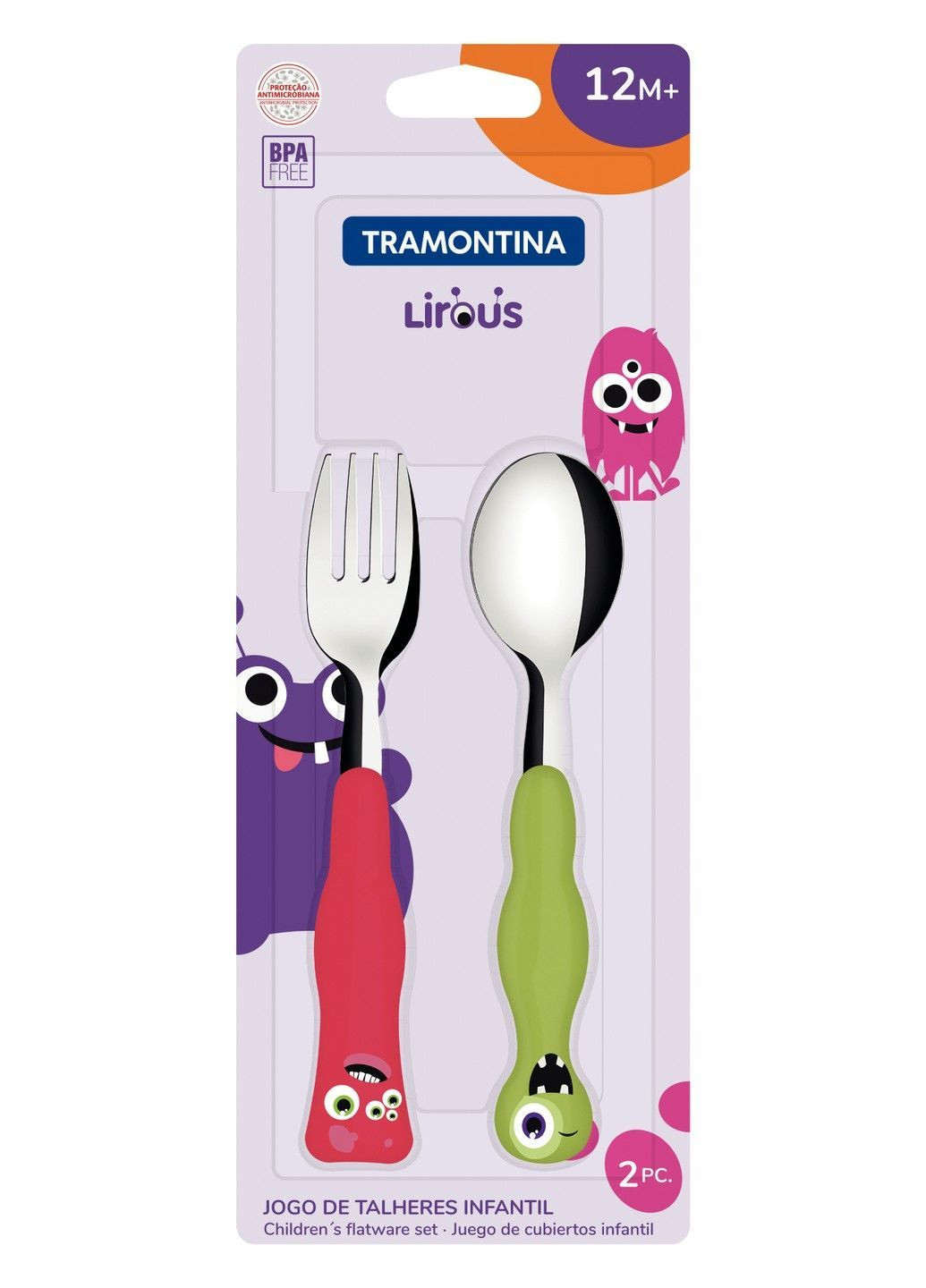 Столовые приборы дет. Baby Lirous X2пр.стол.приб. (23797/909) Tramontina (365278282)