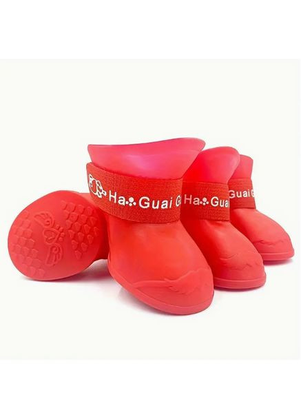 Черевики силіконові для собак червоні ( 4 шт/набір), розмір S China (335841316)