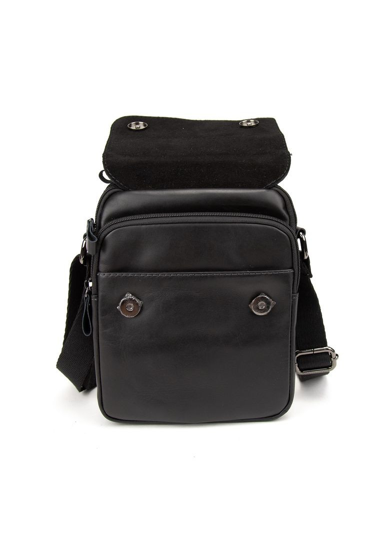Чоловіча сумка месенджер через плече з натуральної шкіри з ручкою повсякденна середня RoyalBag RR-9102-1 (355245771)