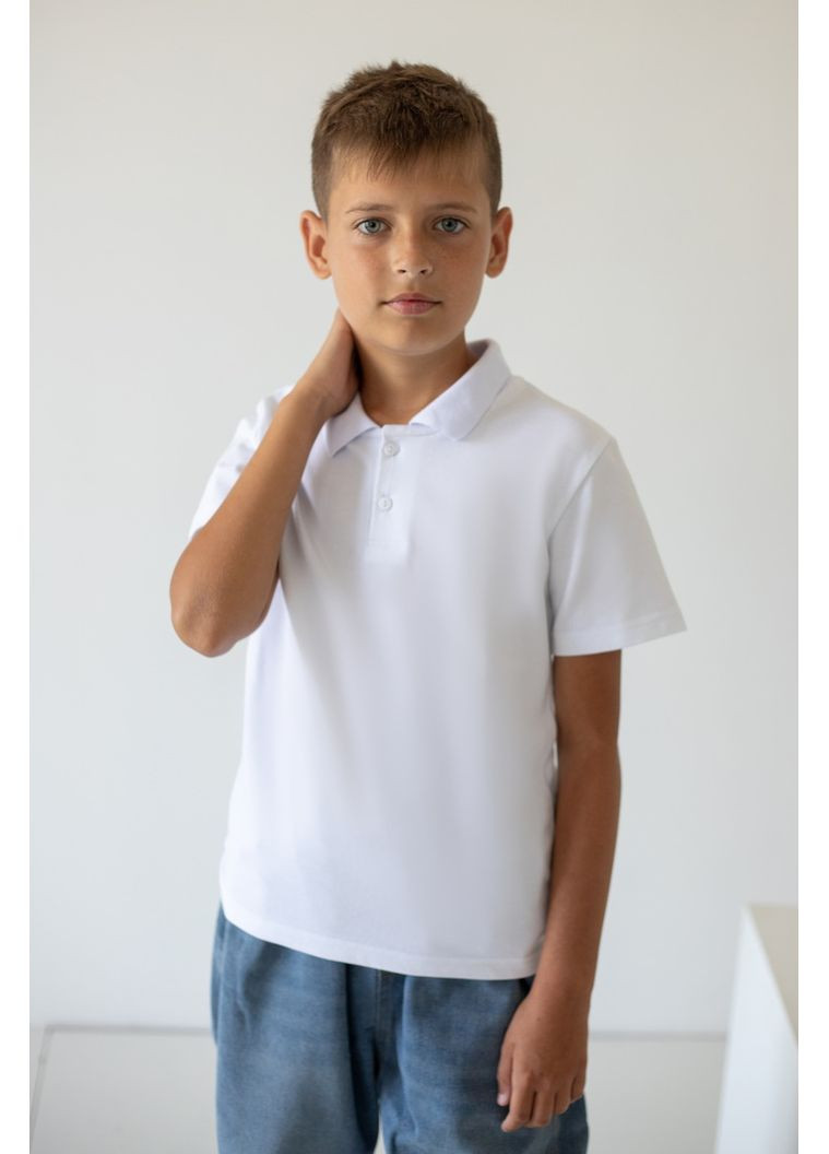 Футболка-поло для хлопців 03-1437-98 128 см Авекстекс (356452646)