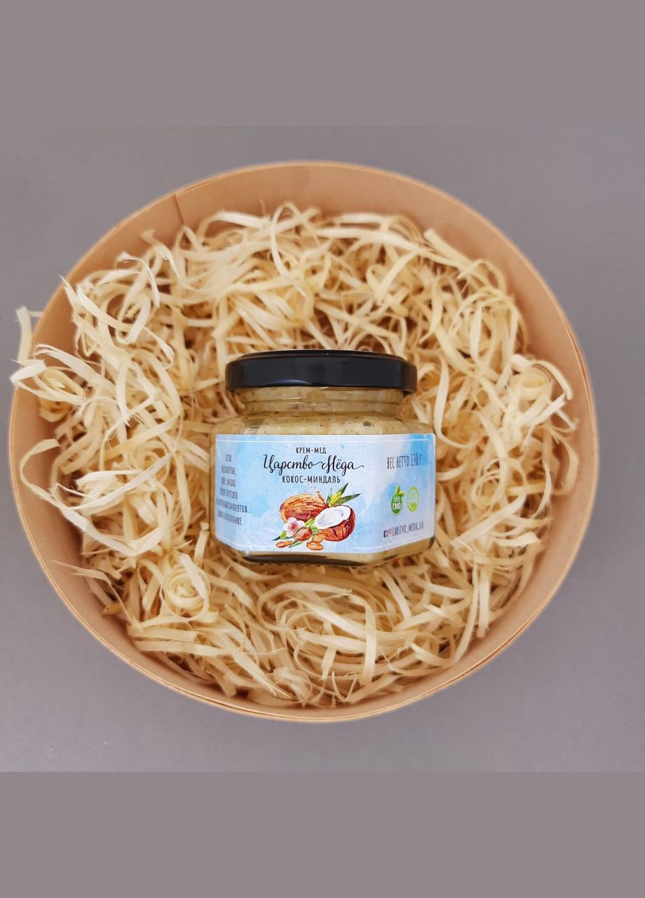 Крем мед суфле миндаль с кокосом 130 грамм. Царство Меду (330027687)