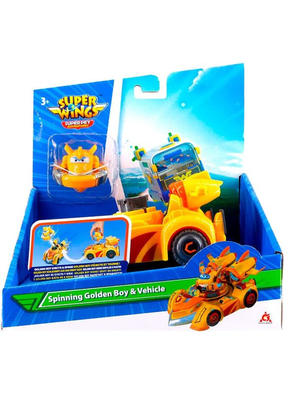 Ігровий набір Spinning Vehicle Золотий Хлопчик 2 пр. (EU770331) Super Wings (322914103)