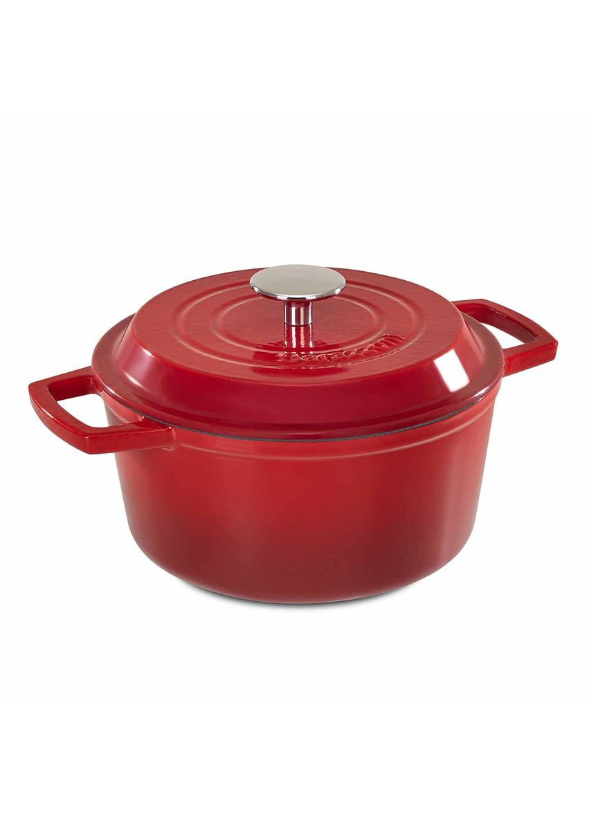 Кастрюля с крышкой Ghisa 80300202035 20 см 2.5 л красная Barazzoni (349224392)