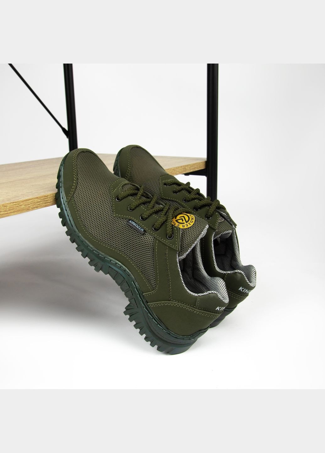 Оливкові Літні кросівки чоловічі літні к- сітка олива Kindzer 265