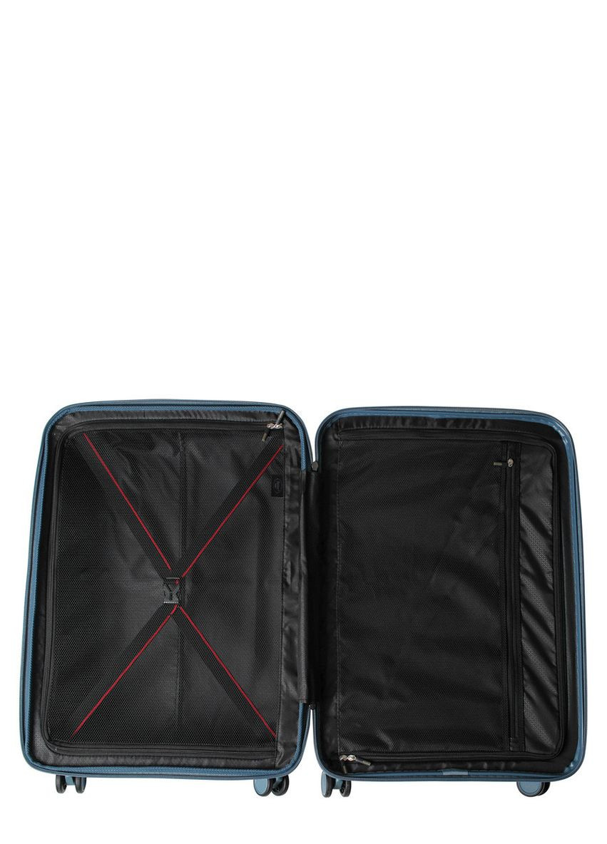 Чемодан большой L полипропилен серый 77х52х31+5/126л/4.4кг/ 245 AIRTEX (324801731)