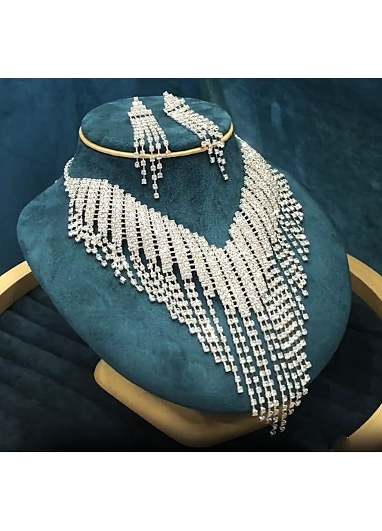 Комплект урочистої вечірньої біжутерії No Brand (362376641)