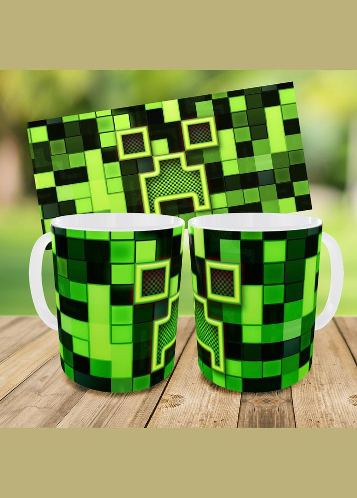 Набір дитячий Майнкрафт Кріпер "Minecraft" рюкзак 36х27см сумка-бананка, кружка з принтом для хлопчика (1793) No Brand (326416522)