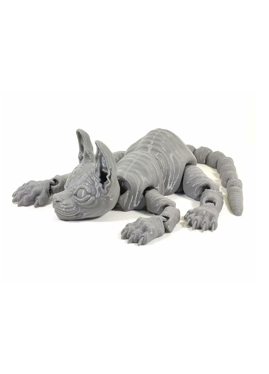 Іграшка Кішка Сфінкс Виготовлено з пластику сірий UA3D (303136801)