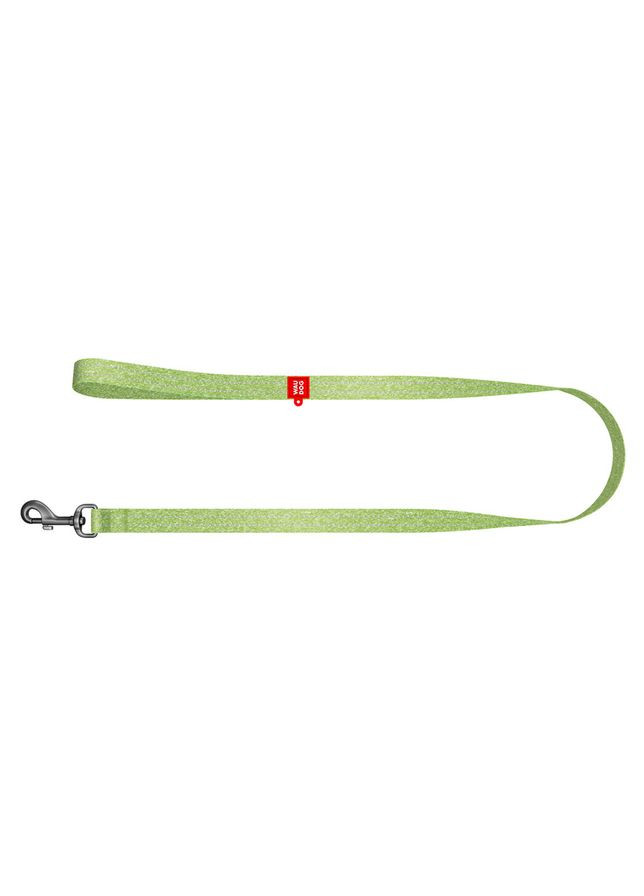 Повідець для собак із відновленої бавовни WAUDOG Re-cotton, світловідбиваючий, Ш 20 мм, Дов 200 см салатовий No Brand (363201057)