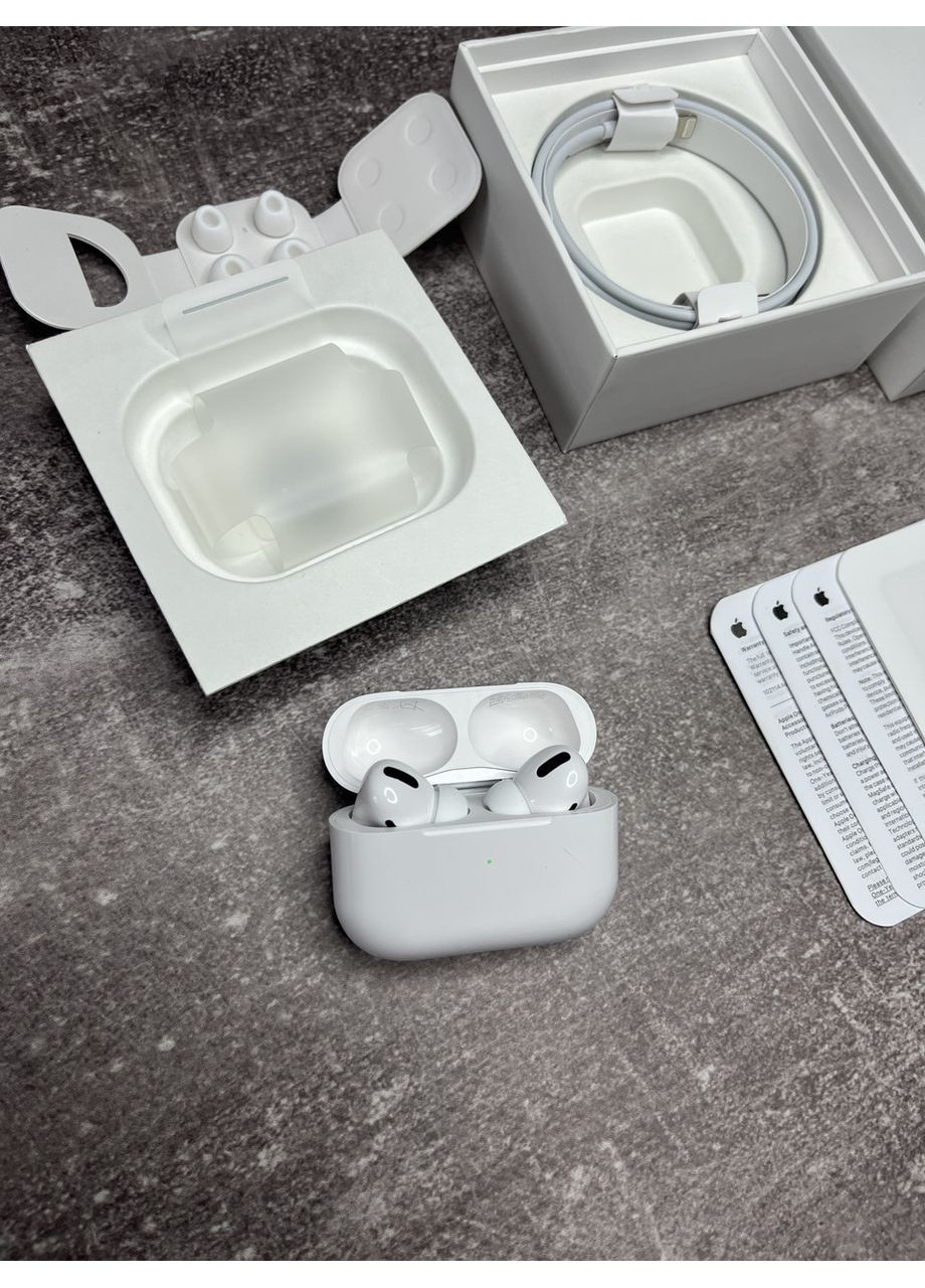 AirPods Pro iOS 26 без помилки White бездротові навушники + гарантія та чохол у подарунок! No Brand (370269439)