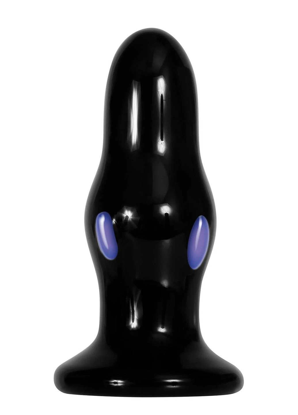 Анальна пробка скляна з вібрацією A&E REAR ROCKER VIBRATING GLASS ANAL PLUG Adam & Eve (333713147)