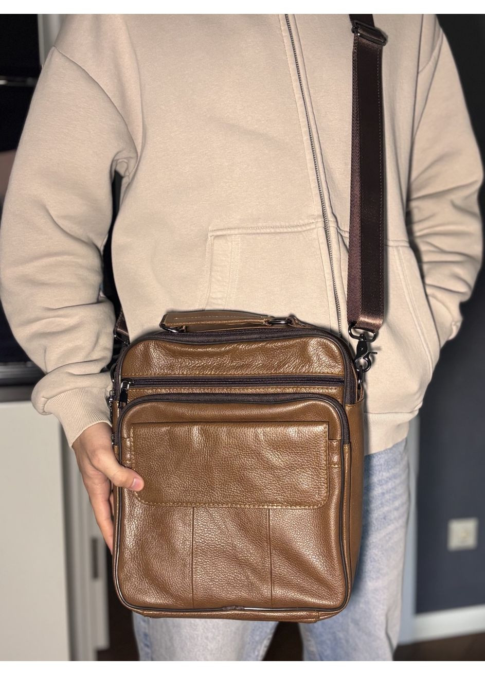 Чоловіча сумка з ручкою для перенесення в руці з натуральної шкіри 23025 Vintage (348358990)