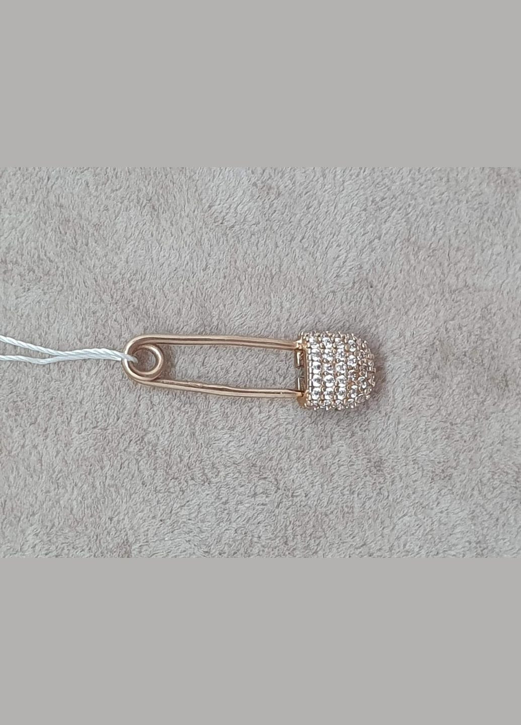 Золота брошка-шпилька з фіанітами. Артикул БШ1362И Імперія золота (329421720)