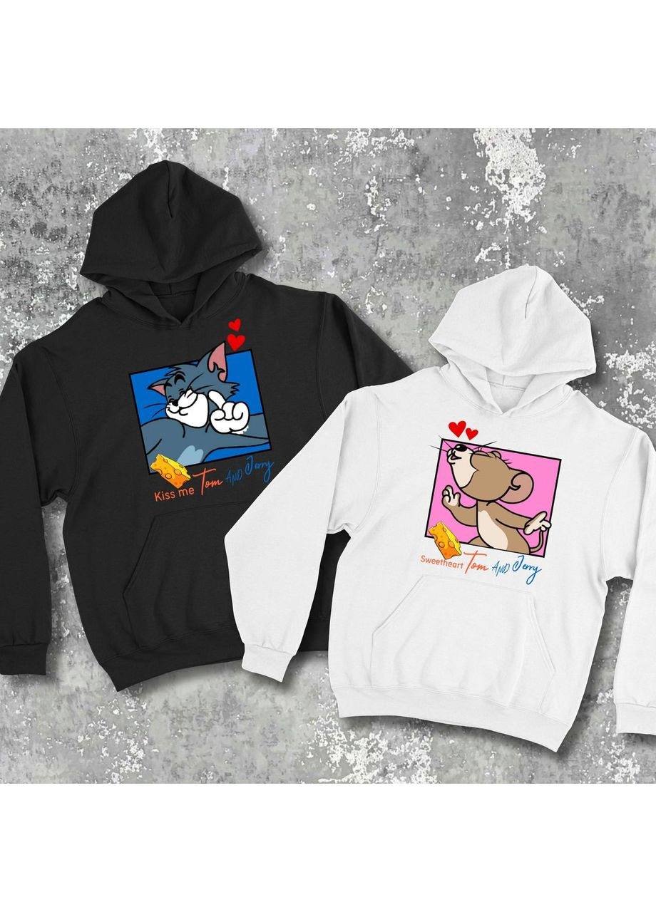 Парні худі з принтом - Том і Джері! Hand Made (361265159)