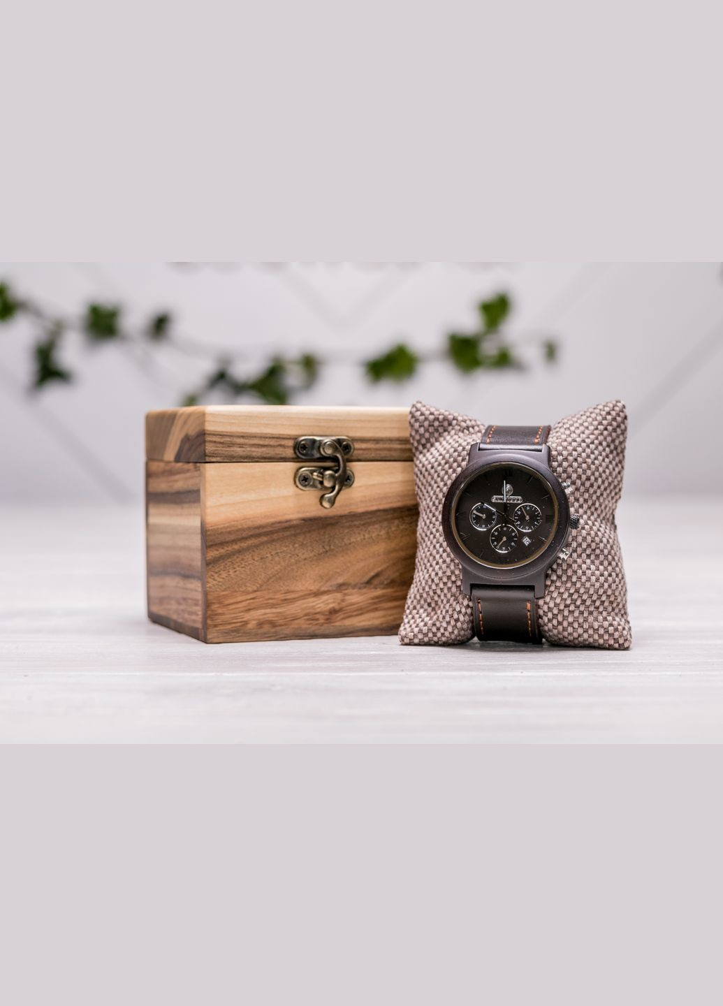 Коробочка для 1 часов со стеклянной крышкой EcoWalnut (295291913)