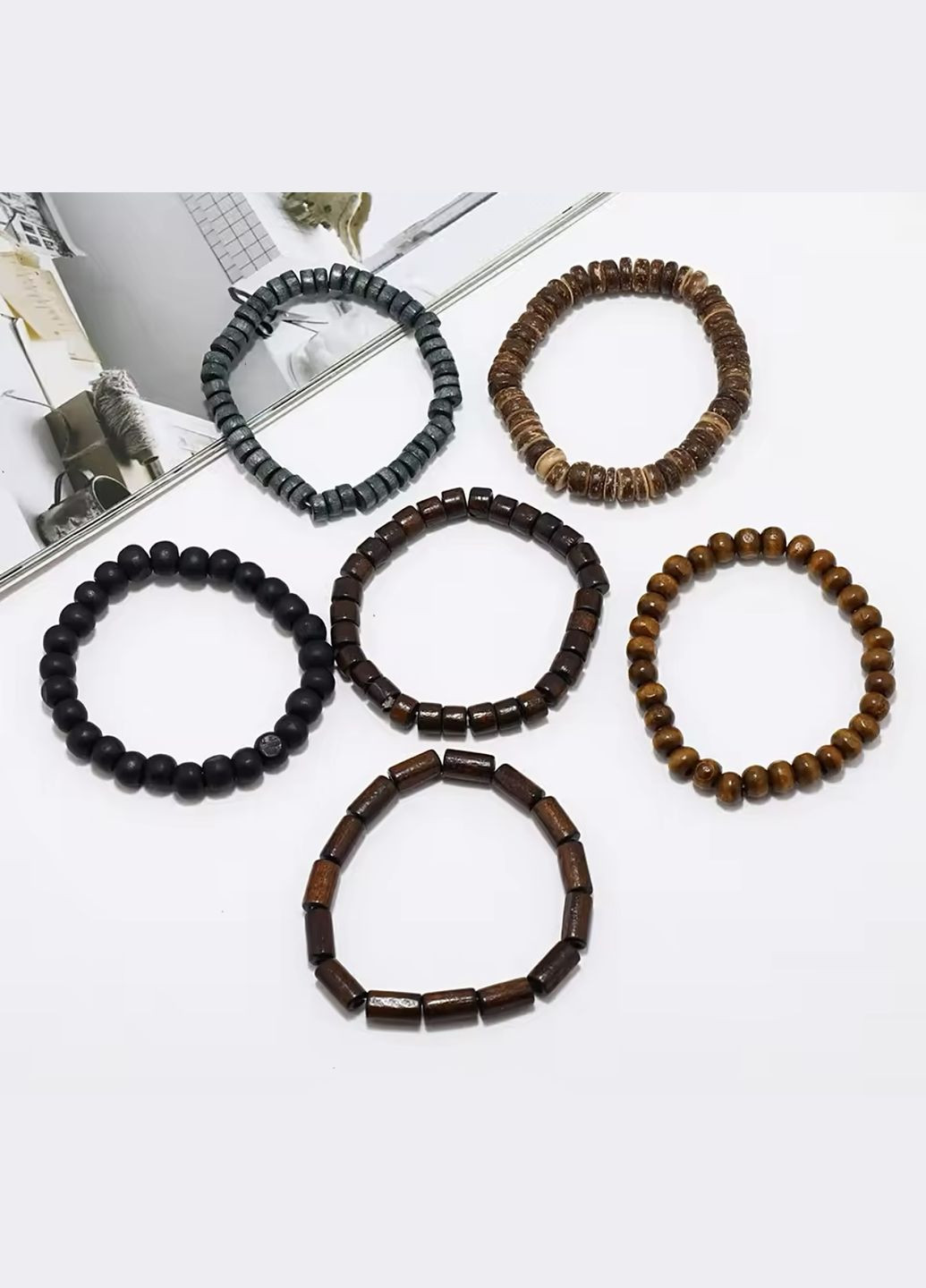 Набор "Бусы 6 в 1", Унисекс No Brand браслет (309020953)