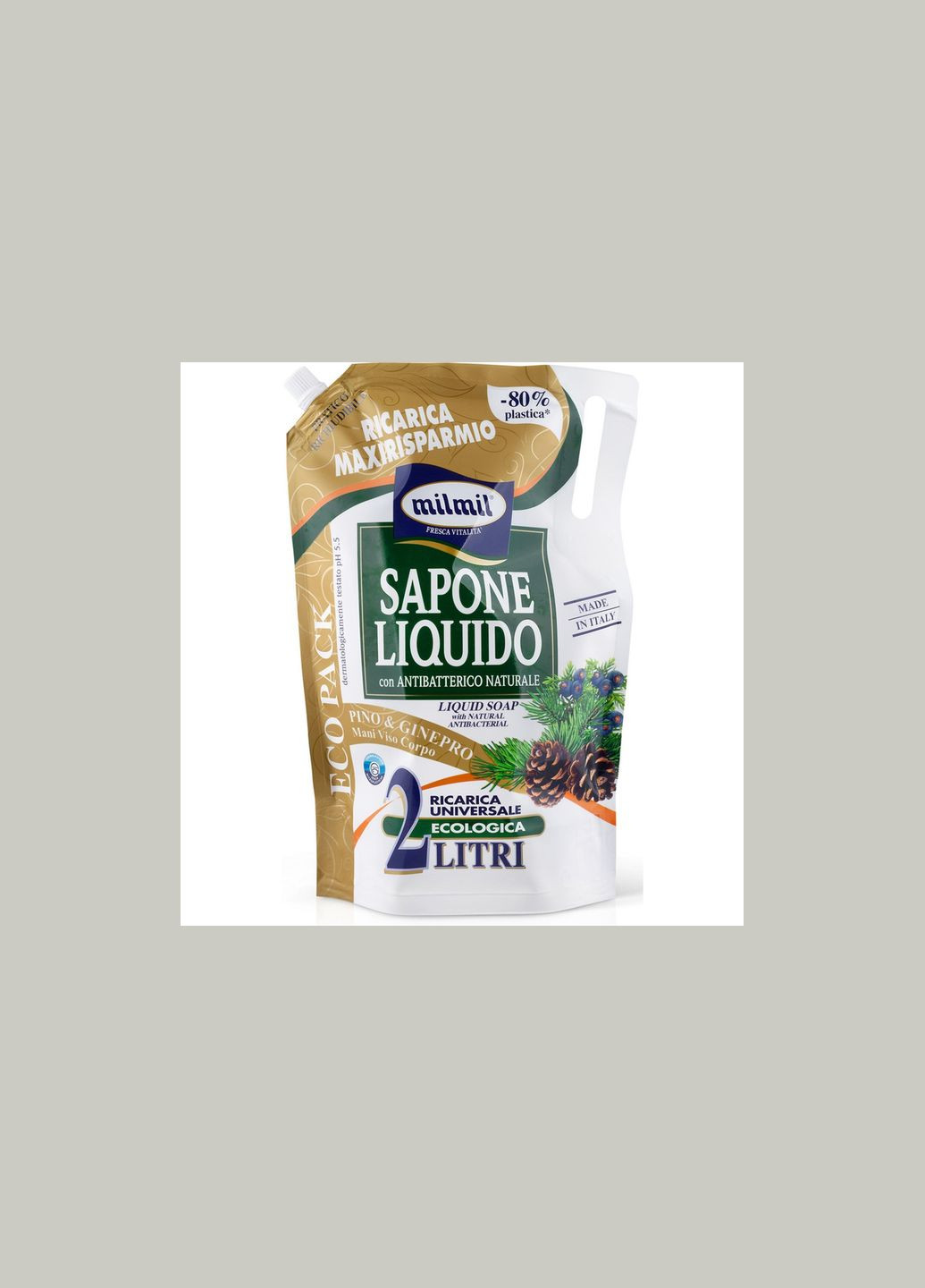 Жидкое мыло с сосной и можжевельником Sapone Liquido Pino & Ginepro, 2л MilMil (339052795)