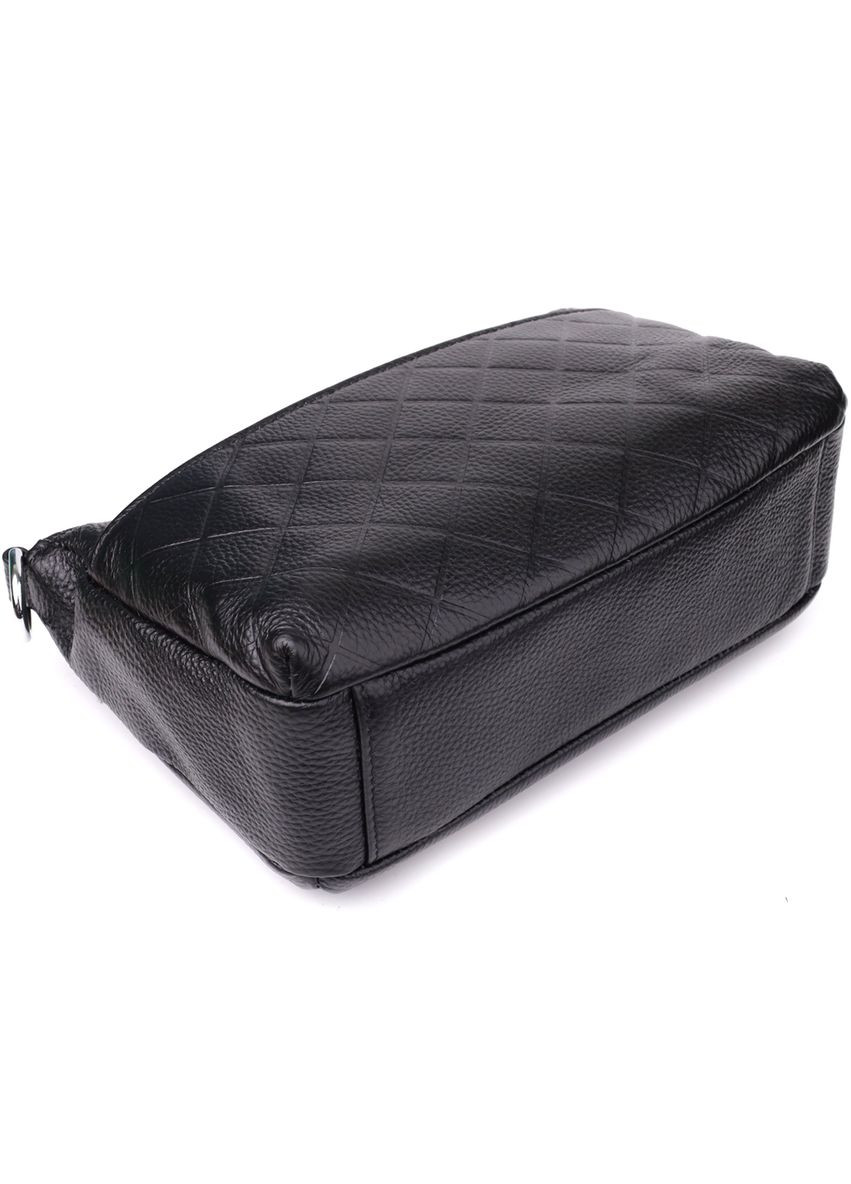 Женская сумка с двумя ремешками из натуральной кожи 22926 Черный Vintage (351508200)