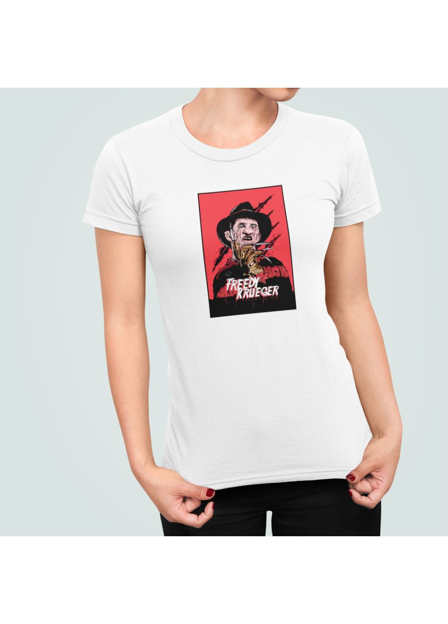 Жіноча футболка з принтом Freddy Kruger Фредді Крюгер Хелловін Stedman - (365254167)