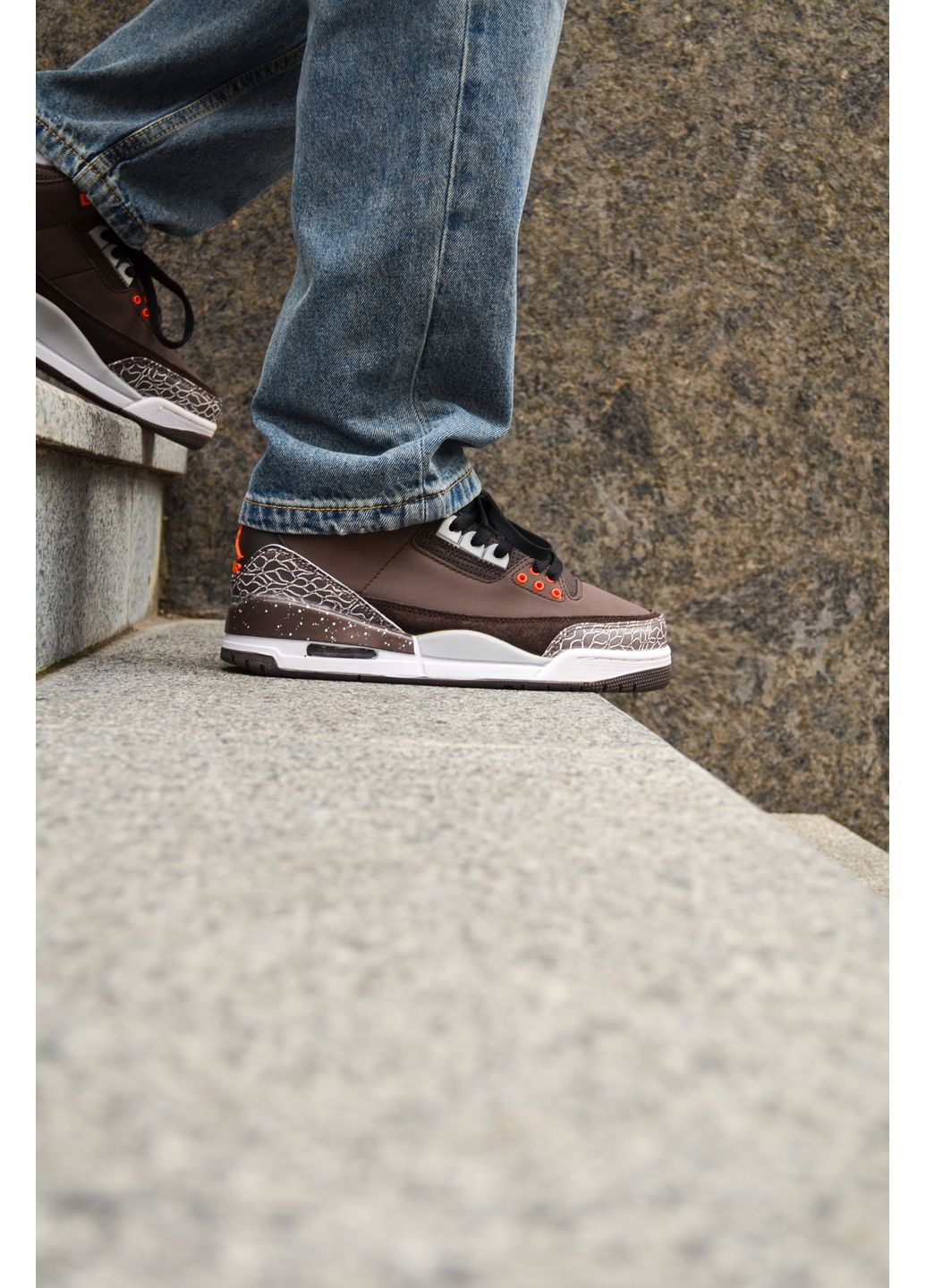 Комбіновані Осінні кросівки чоловічі nike air jordan 3 fear найк аір джордан No Brand