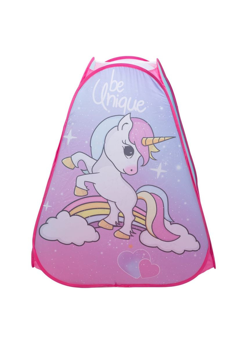 Палатка детская 80*80*100 см игровая палатка для девочек с единорогом Розовая для уличных игр и отдыха ProDobro (364191954)