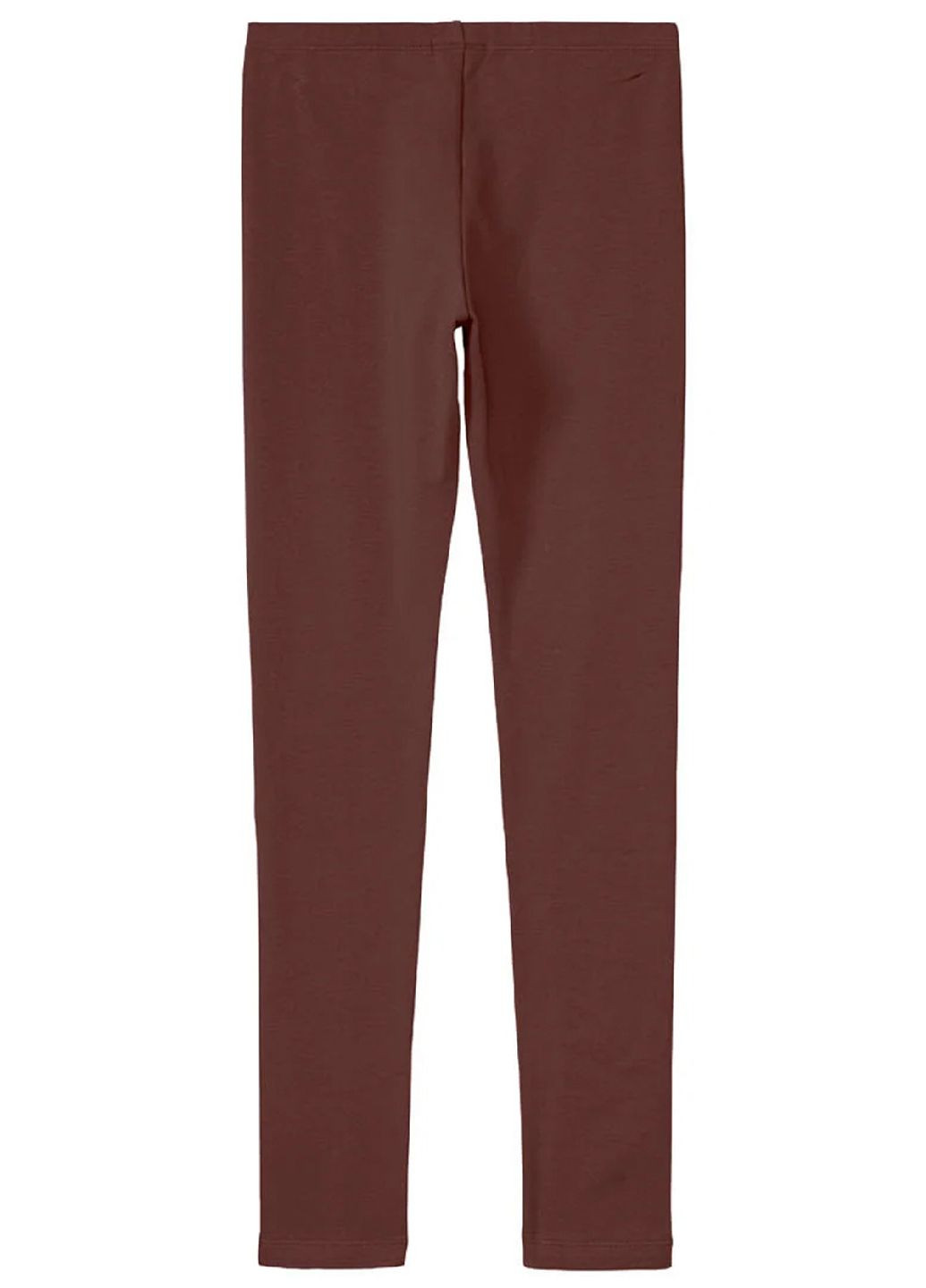 Темно-коричневые демисезонные утепленные леггинсы Pepperts