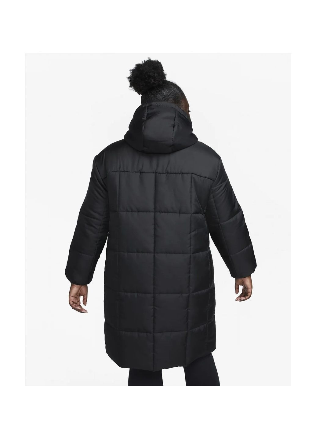 Чорна парка жіноча therma-fit sportswear classics black Nike