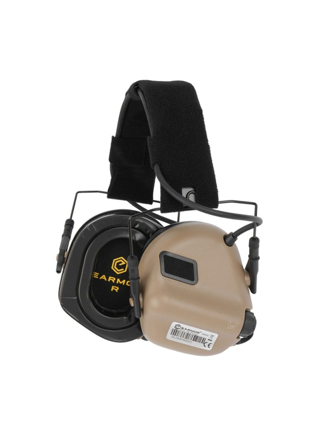 Активные защитные наушники Earmor M31 Plus с креплением Чебурашка Earmor M16A (Койот) No Brand (332636906)