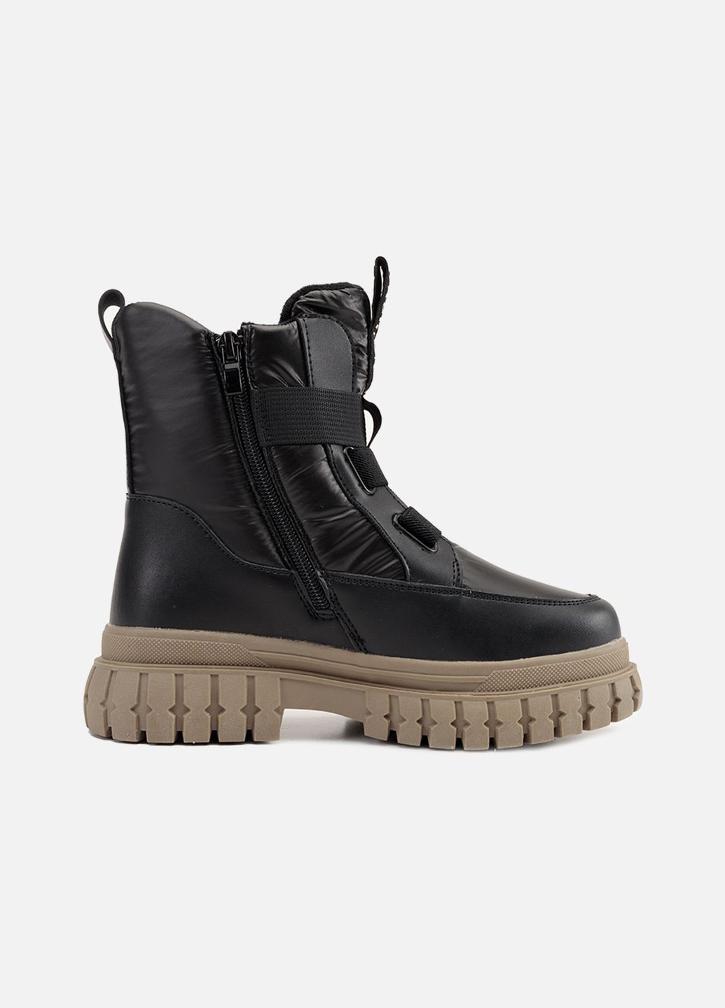 Черные зимние ботинки для девочки цвет черный cb-00262004 Kimboo