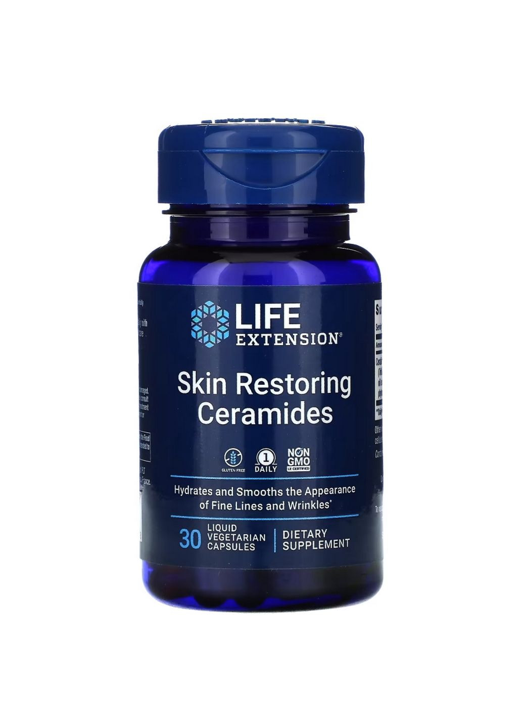 Натуральна добавка Skin Restoring Ceramides, 30 вегакапсул Life Extension (293480979)