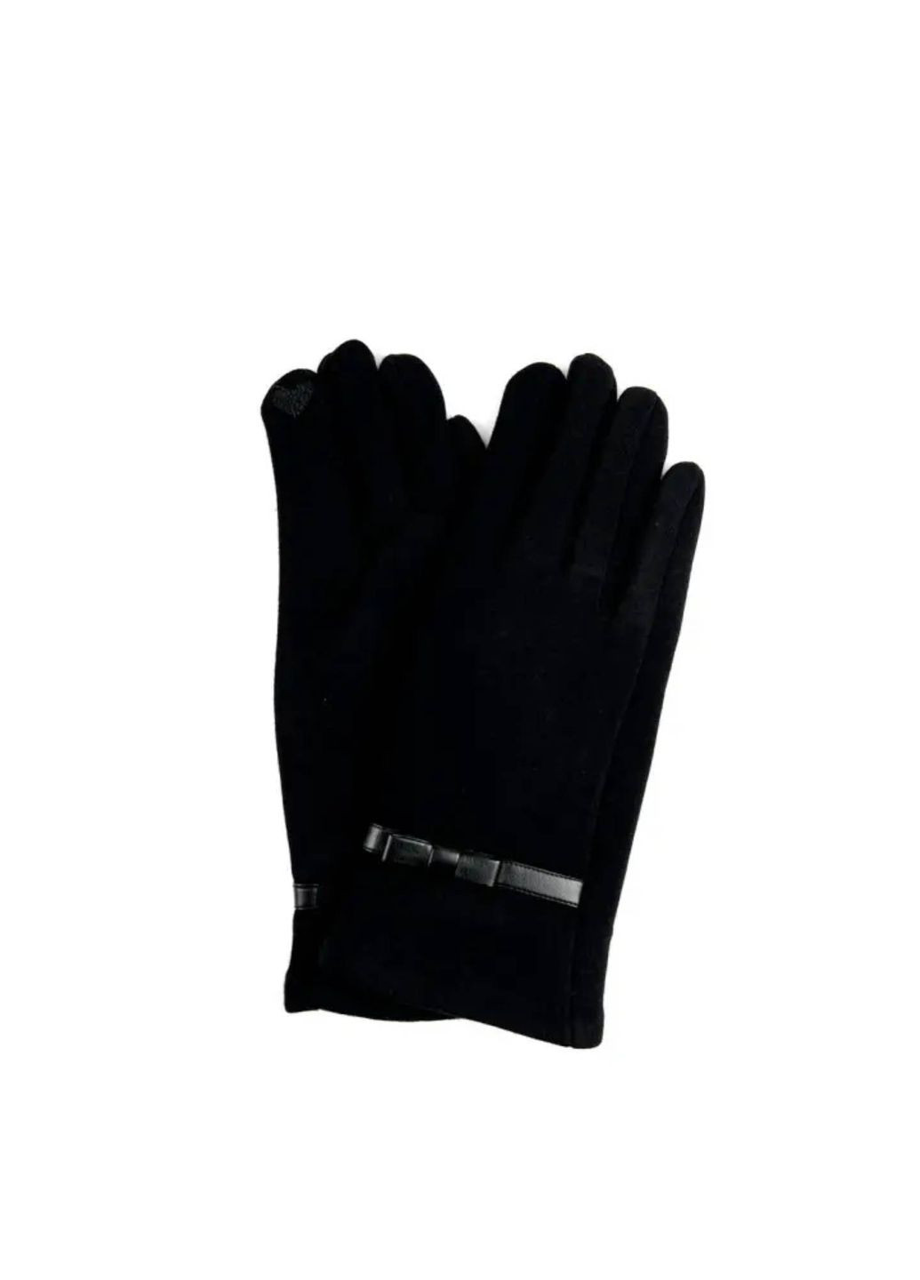 Перчатки Smart Touch женские трикотаж черные LuckyLOOK 960-245 (290278048)