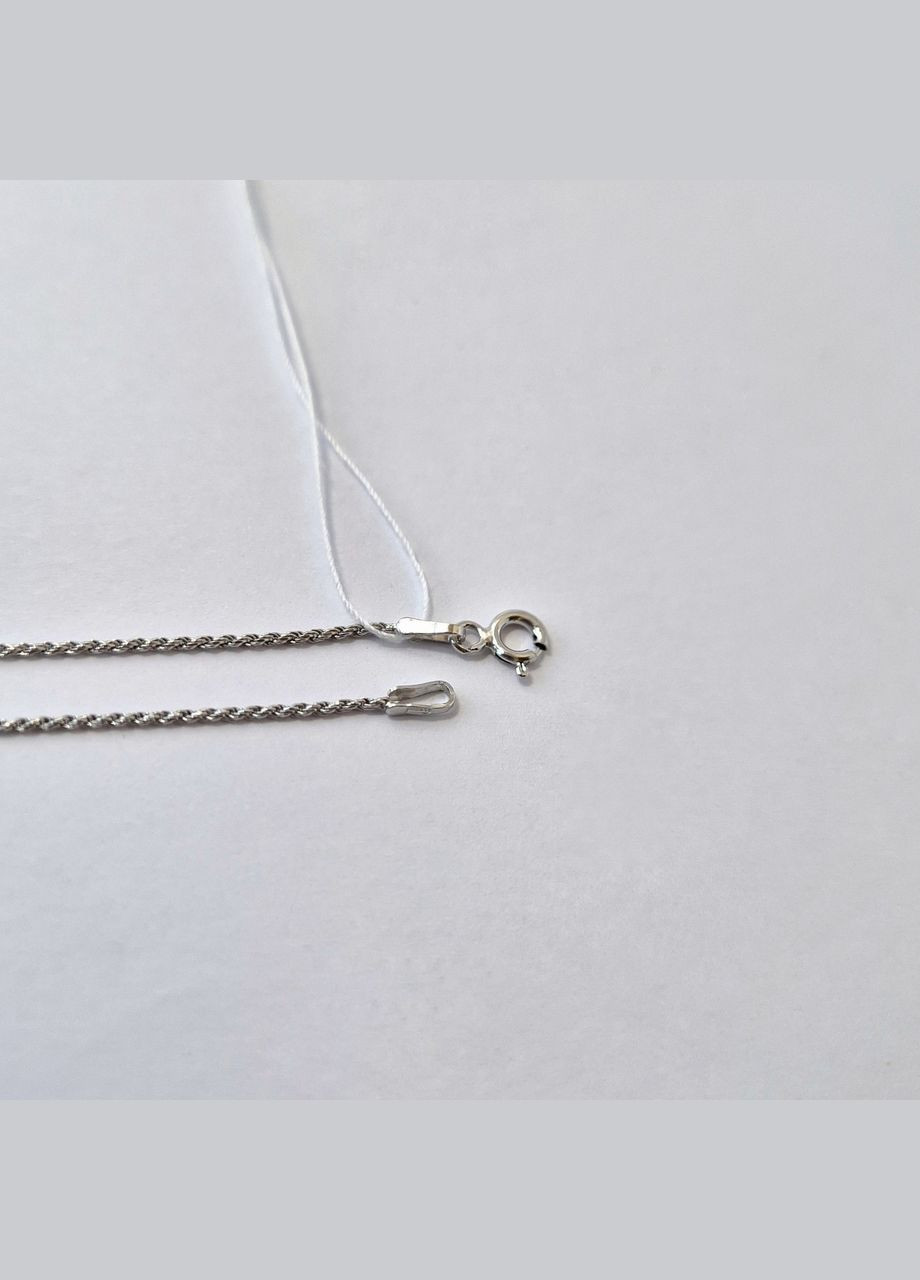 Серебряная цепочка чокер цепь Круглая Жгут см серебро 925 пробы Родированное 1.70г 802р0/35 Nobrand (369974950)