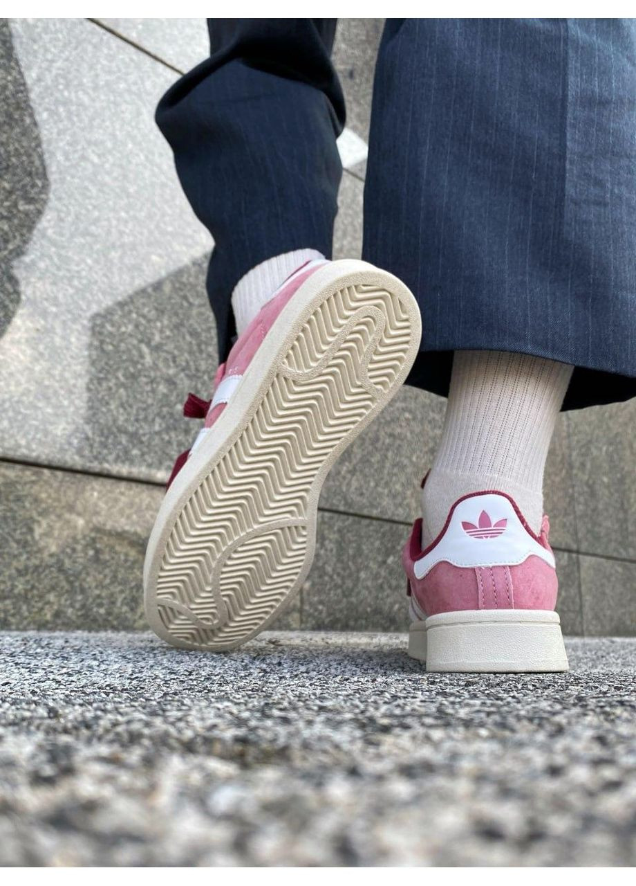 КРОСІВКИ ЖІНОЧІ ADIDAS CAMPUS 00S PINK WHITE АДІДАС КАМПУС No Brand рожеві демісезони (367171031)