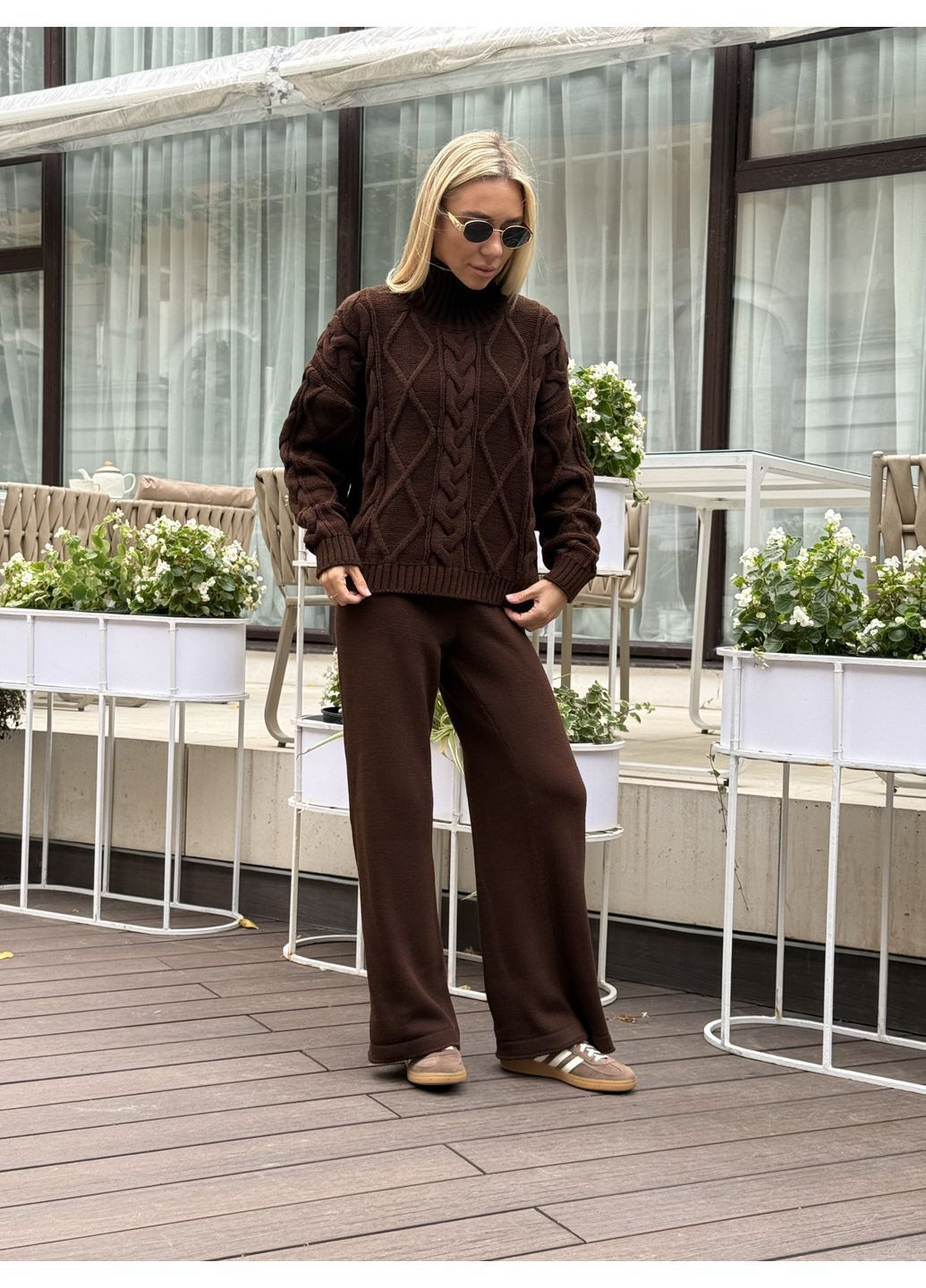 В'язаний костюм (светр і штани) No Brand (372608138)