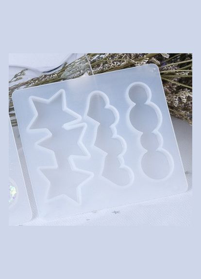 Форма для эпоксидной смолы и других материалов Молд набор моделей для заколки 100 мм x 88 мм x 6 мм Finding (316248934)