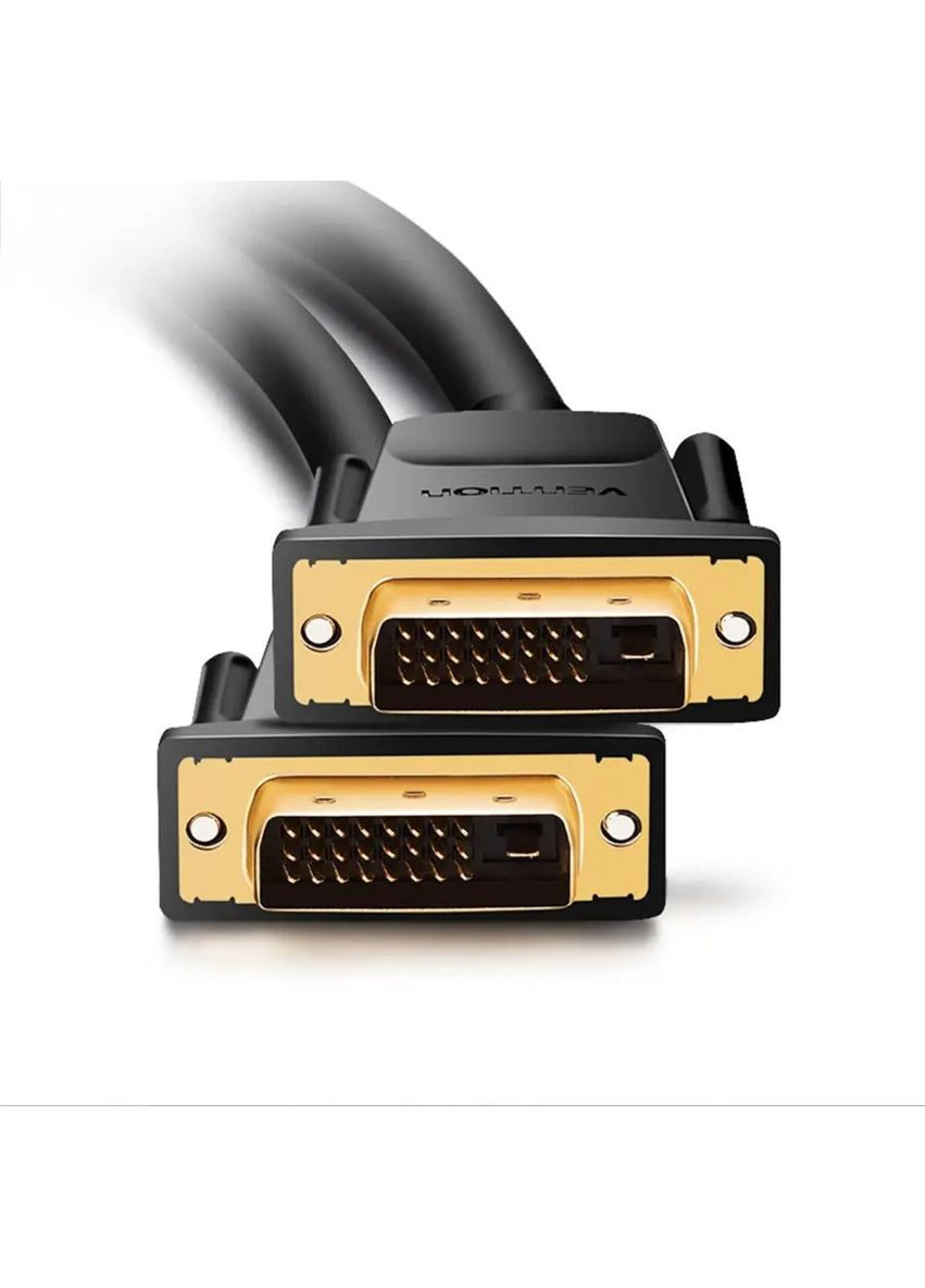 Кабель DVI(24+1) Male to Male Cable 1M Black () Vention EAABF (340277787)