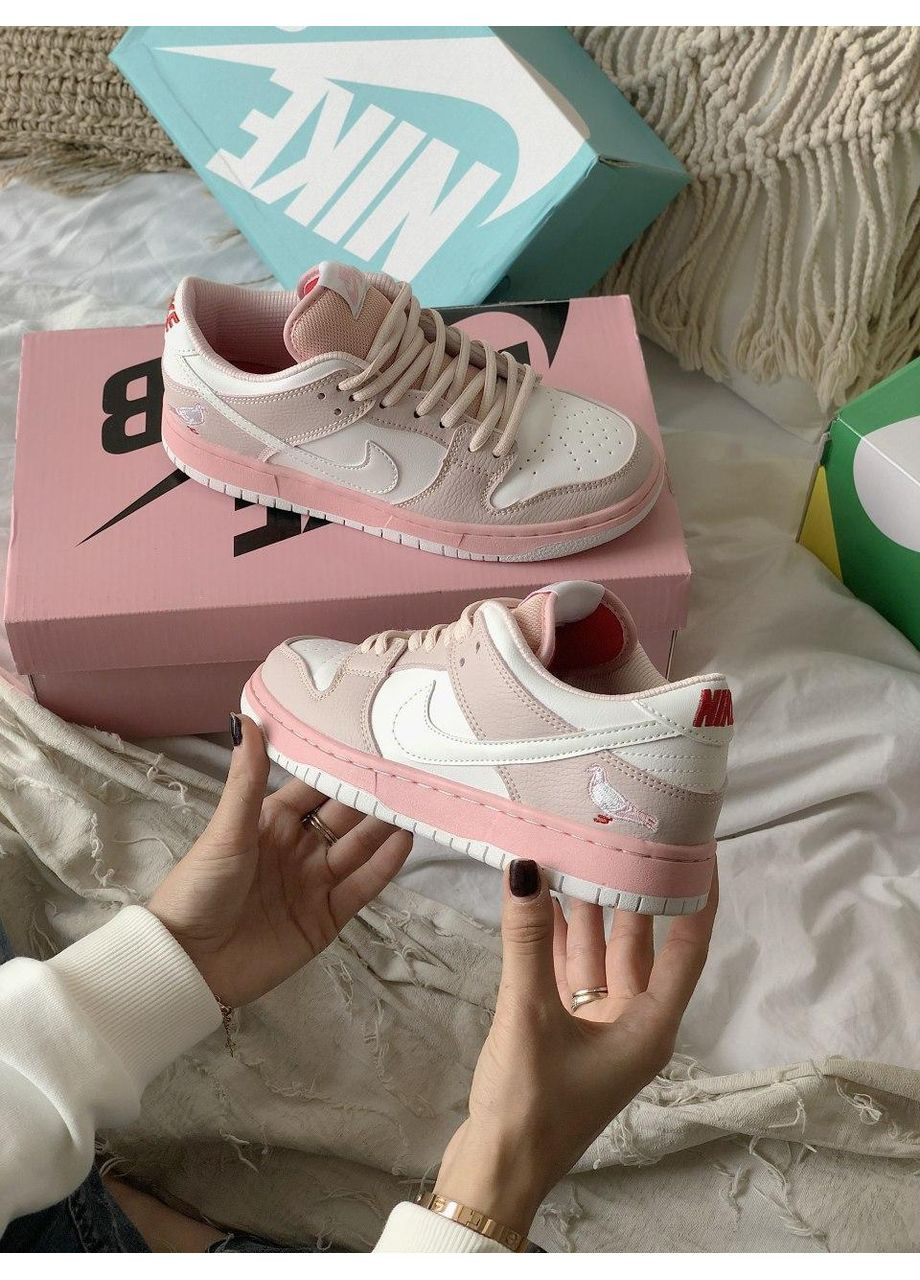 КРОСІВКИ ЖІНОЧІ NIKE SB DUNK LOW PINK BIRD НАЙК СБ ДАНК No Brand рожеві демісезони (368855810)