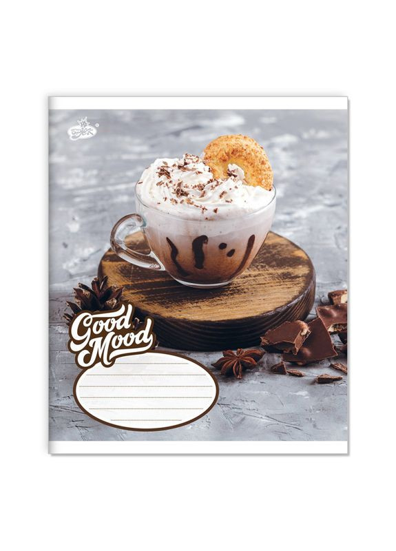 Зошит 36 листов лінія " " / Кавовий настрiй Бріск (342416237)