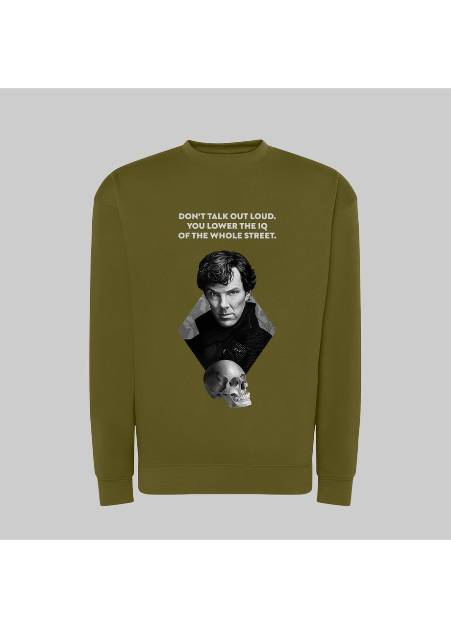 Світшот з принтом "Don't talk out loud". Sherlock (10314799081) ТiШОТКА (365435842)