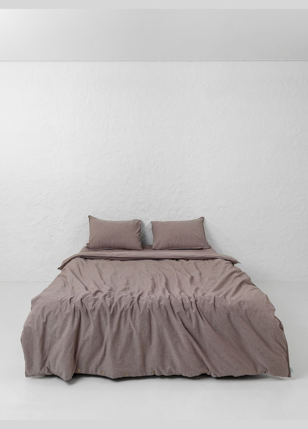 Комплект белья из вареного хлопка Fossil 200x200, Простыня 200x200x30 Leglo (300370862)